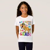 Rawring In 4th Grade Terug naar School Kinder T-shirt (Voorkant volledig)