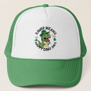 Rawrr betekent gelukkige dino dag trucker pet