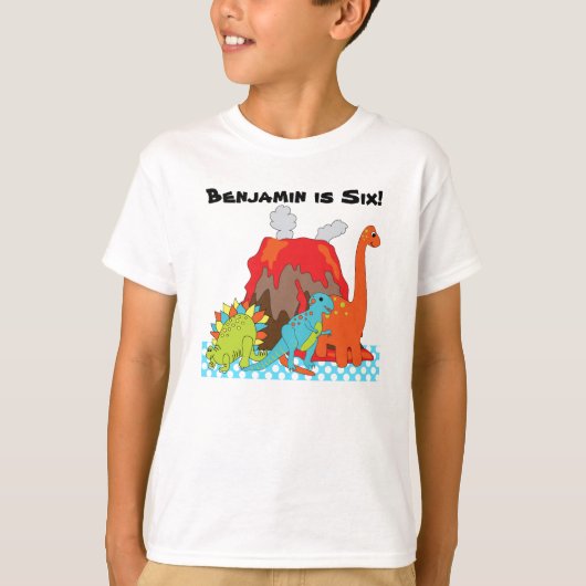 RAWRR Dinosaur Birthday Custom T-shirts (Voorkant)