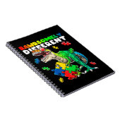 Rawrsomaal verschillende dinosaurus autisme top notitieboek (Rechterzijde)