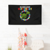 Rawrsomally Different Dinosaur Autism Awareness Spandoek (Insitu)