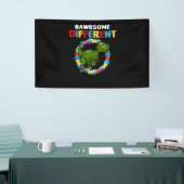 Rawrsomally Different Dinosaur Autism Awareness Spandoek (Beurs)