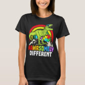 Rawrsomally Different Dinosaur Autism Awareness T-shirt (Voorkant)