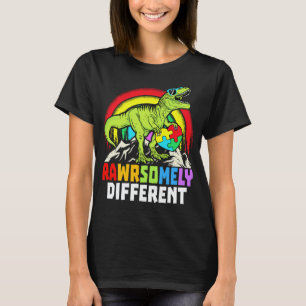 Rawrsomally Different Dinosaur Autism Awareness T-shirt