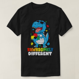 Rawrsomally Different Dinosaur Autism Awareness T-shirt