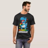 Rawrsomally Different Dinosaur Autism Awareness T-shirt (Voorkant volledig)