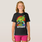 Rawrsomally Different Dinosaur Autism Awareness T-shirt (Voorkant volledig)