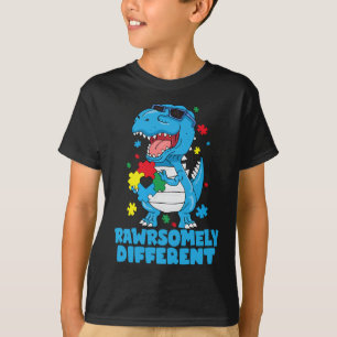 Rawrsomally Different Dinosaur Autism Awareness T-shirt