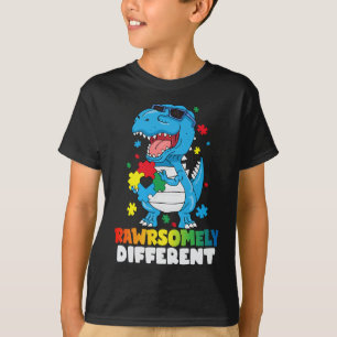 Rawrsomally Different Dinosaur Autism Awareness T-shirt