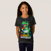 Rawrsomally Different Dinosaur Autism Awareness T-shirt (Voorkant volledig)