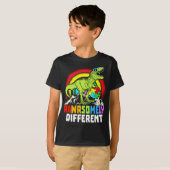 Rawrsomally Different Dinosaur Autism Awareness T-shirt (Voorkant volledig)