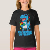 Rawrsomally Different Dinosaur Autism Awareness T-shirt (Voorkant)