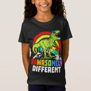 Rawrsomally Different Dinosaur Autism Awareness T-shirt