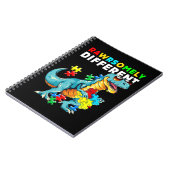 Rawrsomally Different shirt Dinosaur Dino Autism A Notitieboek (Linkerzijde)