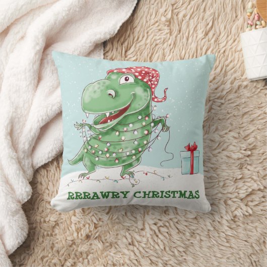 Rawry Christmas Dinosaurus Kussen (Deken)