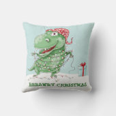 Rawry Christmas Dinosaurus Kussen (Achterkant)