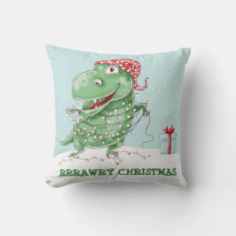 Rawry Christmas Dinosaurus Kussen