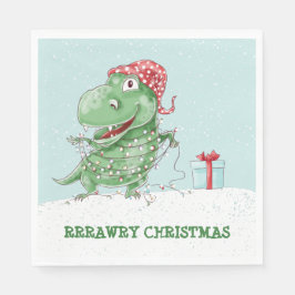 Rawry Christmas Dinosaurus Servet