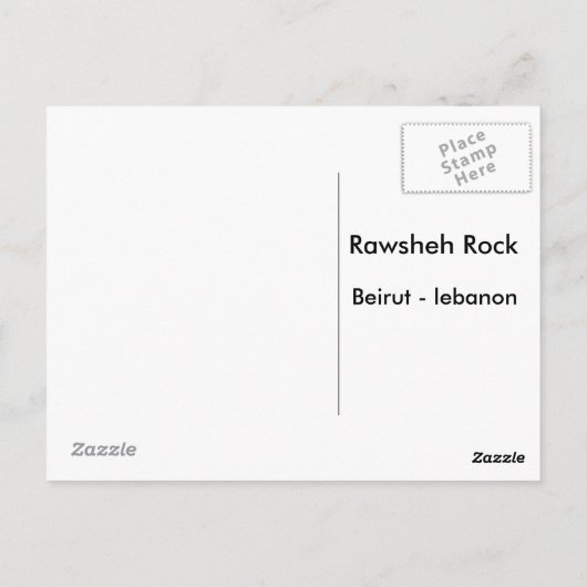 Rawsheh Briefkaart (Achterkant)
