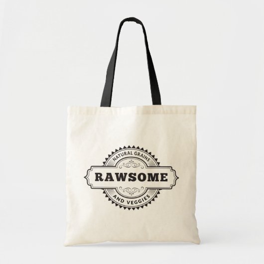 Rawsome raw Vegan Vegetarian Tote Bag (Voorkant)