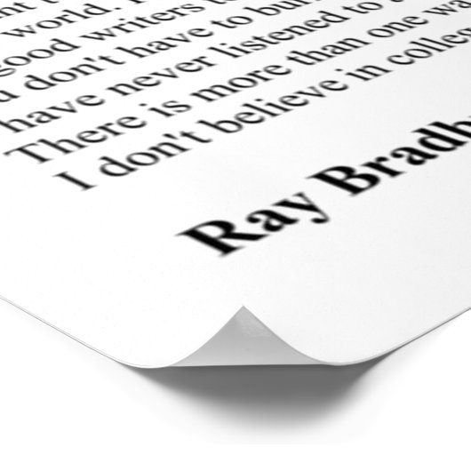 Ray Bradbury Quotes Poster (Hoek)