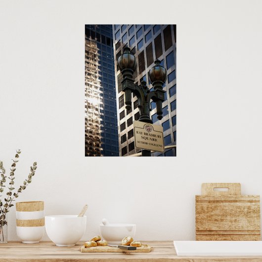 Ray Bradbury Square, Los Angeles Poster (Keuken)