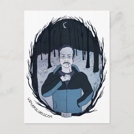 "Ray"-Briefkaart - Winterdia Briefkaart (Voorkant)