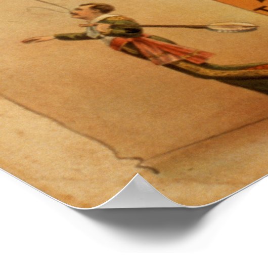 RAY BURTON High Wire Juggler VAUDEVILLE Poster (Hoek)