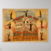 RAY BURTON High Wire Juggler VAUDEVILLE Poster (Voorkant)