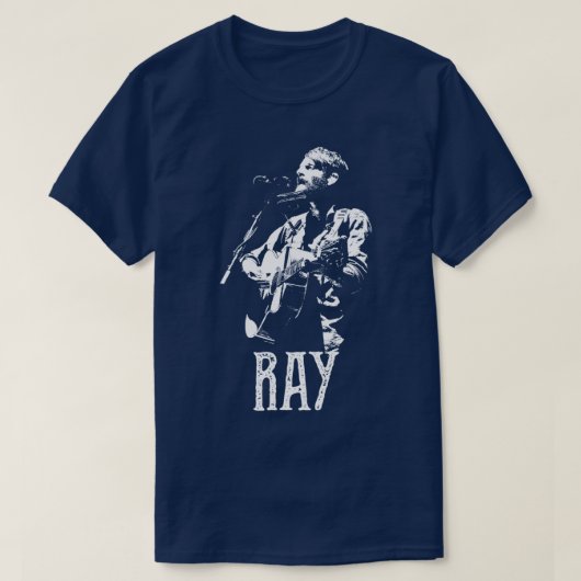 Ray Lamontagne Wit Stencil1 T-shirt (Design voorkant)
