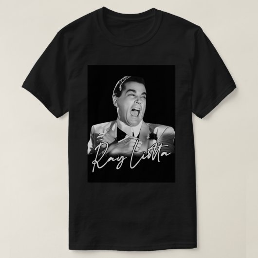 Ray Liotta Retro Fan Art Design T-shirt (Design voorkant)