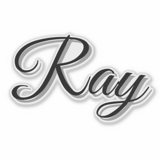 Ray Mans Naam, Sticker (Voorkant)