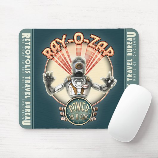 Ray-O-Zap Retro Robot Muismat (Met muis)