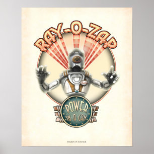 Ray-O-Zap Retro Robot poster (16x20 inch)