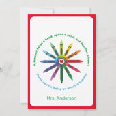 Ray of Crayons/leraar waardering bedankt Ca (Voorkant)