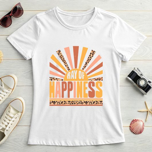 Ray of Happiness, Retro Sunshine Summer T-shirt