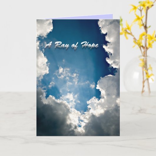 Ray of Hope Kaart (Gele Bloem)
