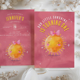 Ray of Joy - Sunshine Eerste Verjaardagsfeest Kaart