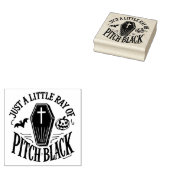 Ray of Pitch Black - Halloween met een beet Rubberstempel (Gestempeld)