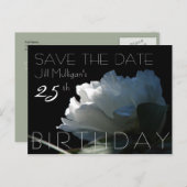 Ray of Sunlight Peony 25e verjaardag Bewaar de dat Aankondigingskaart (Voorkant / Achterkant)