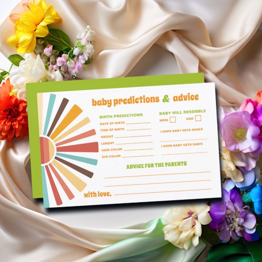 Ray of Sunshine Advies Baby Voorspellingen Kaart