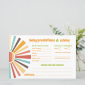 Ray of Sunshine Advies Baby Voorspellingen Kaart (Staand voorkant)
