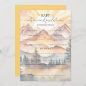 Ray of Sunshine Baby Advies & Voorspellingen Kaart (Voorkant / Achterkant)