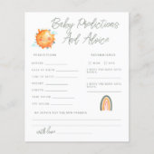 Ray of Sunshine Baby Predictions and Advice Kaart (Voorkant)