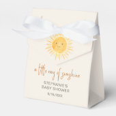 Ray of Sunshine Baby shower Bedankdoosjes (Voorkant Zijde)