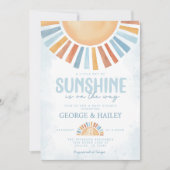 Ray of Sunshine Baby shower Invitation Kaart (Voorkant)