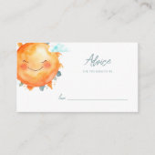 Ray of Sunshine Boho adviseert dat de moeder Informatiekaartje (Voorkant)