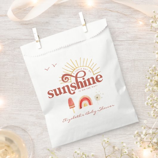 Ray of Sunshine | Boho Baby shower Bedankzakje (Geknipt)