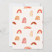 Ray of Sunshine | Boho Baby shower Kaart (Achterkant)