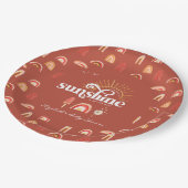 Ray of Sunshine | Boho Baby shower Papieren Bordje (Gekanteld)